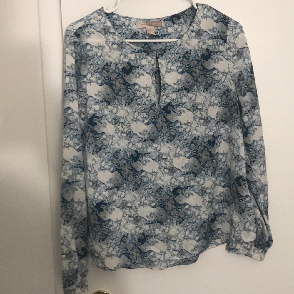 Marble Long Sleeve Blouse